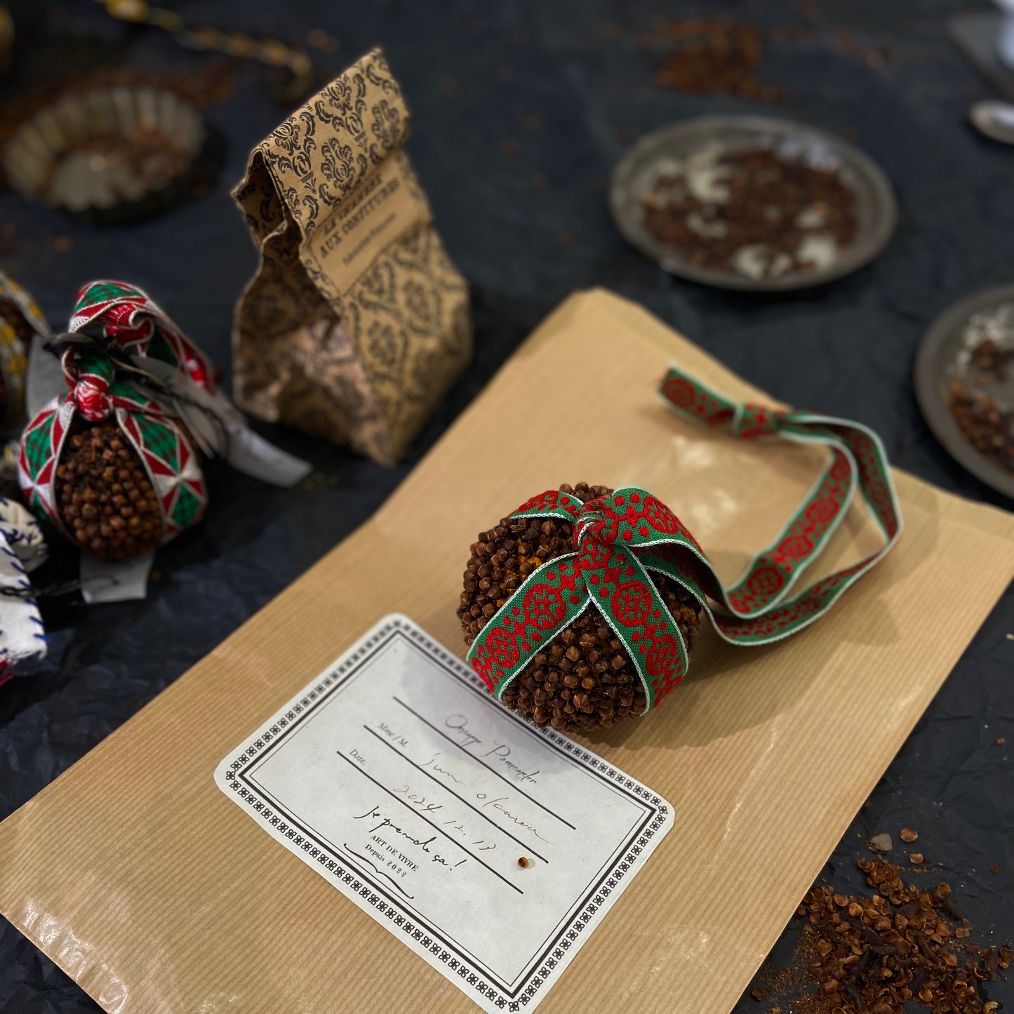 オレンジポマンダー作り